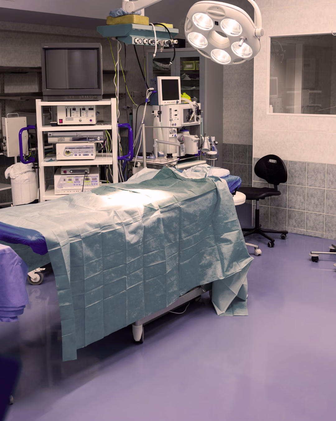 Operating theatre prepared for surgery